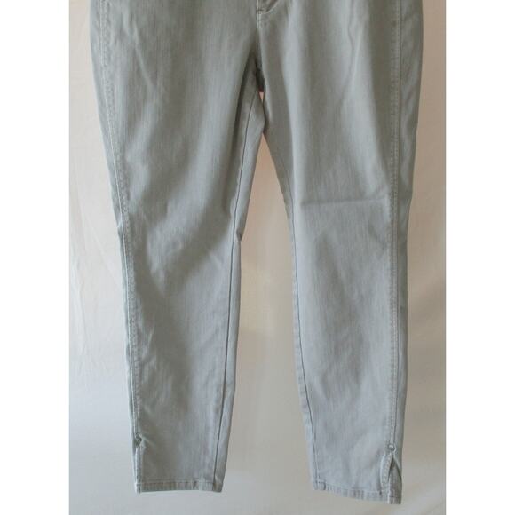 J. Jill Denim Women's Authentic Fit Mid Rise Slim Ankle Beige Jeans Size 12 - Picture 3 of 10